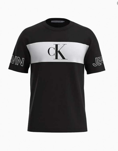 Pánské tričko Calvin Klein Jeans černé monogram